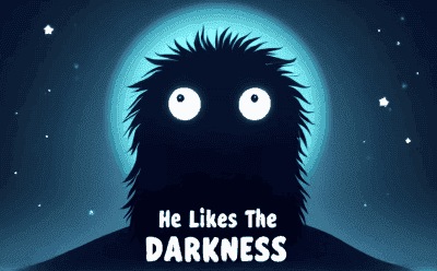 He Likes The Darkness